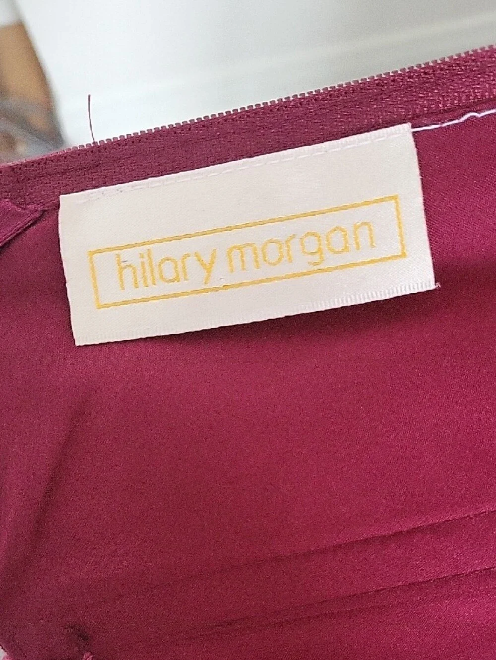 Burgundy Evening Gown with Side Slit - Picture 5 of 8